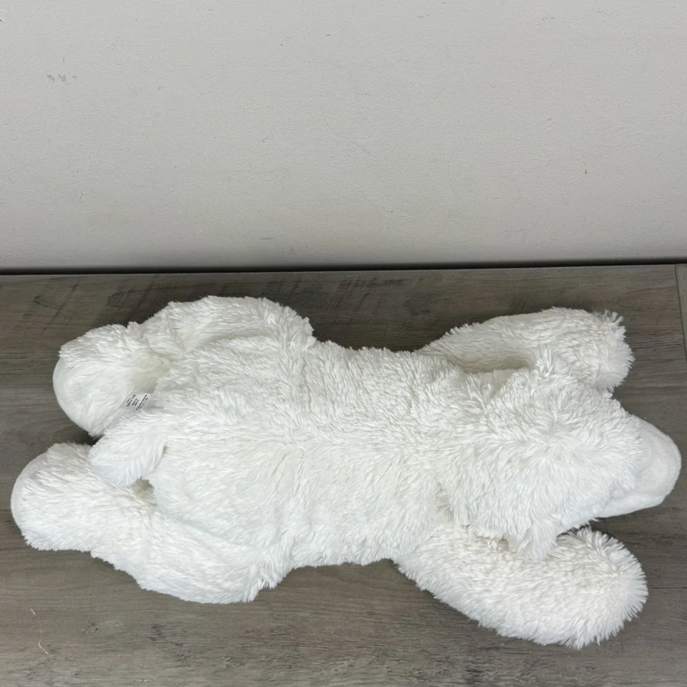 Pier 1 Imports White Polar Bear Plush Stuffed Animal Floppy Laying 20